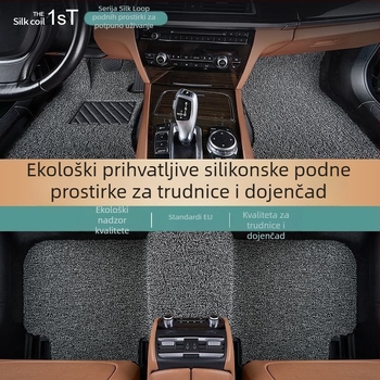 Gumeni podni tepih tipa tepih za petosjed automobil; otporan na habanje; vodootporan.