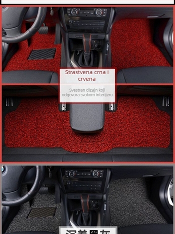 Gumeni podni tepih tipa tepih za petosjed automobil; otporan na habanje; vodootporan.