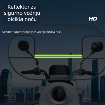 Prednje staklo za električna vozila i baterijska motocikla, debelo i ojačano zaštita od kiše i vjetra, prozirno s visokom jasnoćom