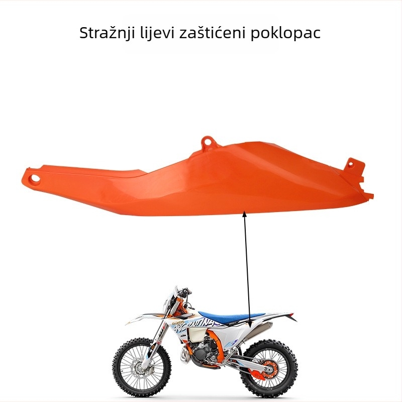 CAKEN PP Plastični zaštitni kućišta dijelova, set od 24 komada, za KTM EXC SXF – zaštitni pokrovi s punim pokrivanjem