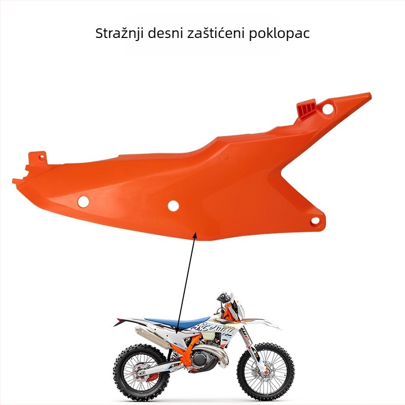 CAKEN PP Plastični zaštitni kućišta dijelova, set od 24 komada, za KTM EXC SXF – zaštitni pokrovi s punim pokrivanjem