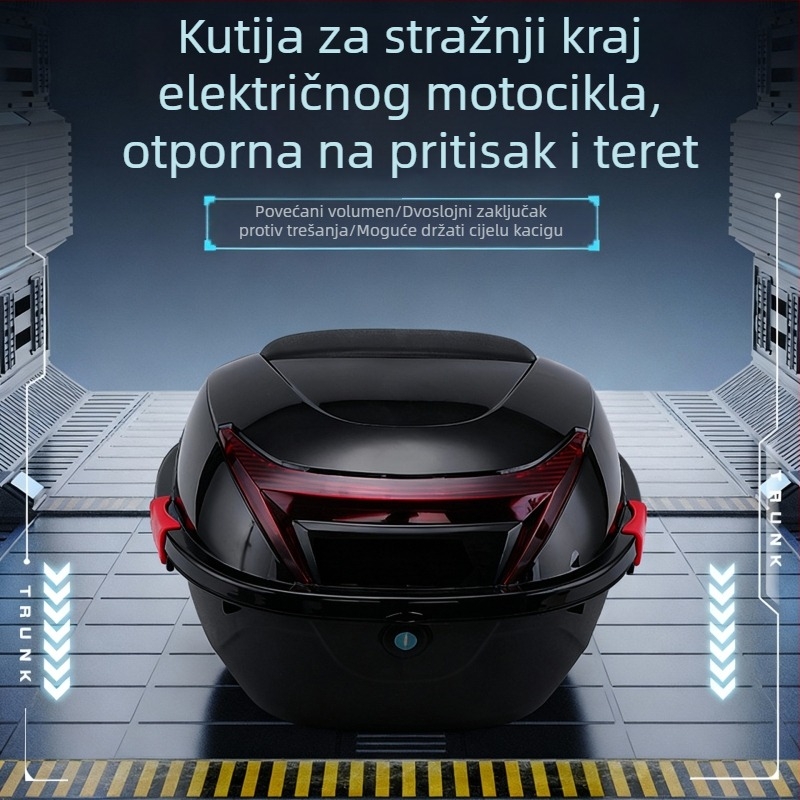 Jiajia E.P.P stražnja kutija za električna vozila za električne skutere i mopede, Knight bag stil, Materijal: E.P.P, Prilagodba dostupna.