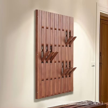 Zidna drvena kuka za odlaganje, novi kineski stil, ulazni organizator