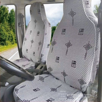 Navlaka za sjedalo za kombi s 7–8 sjedala — sve sezone, ventilacija, rubno šivanje, minimalistički stil, drvena površina