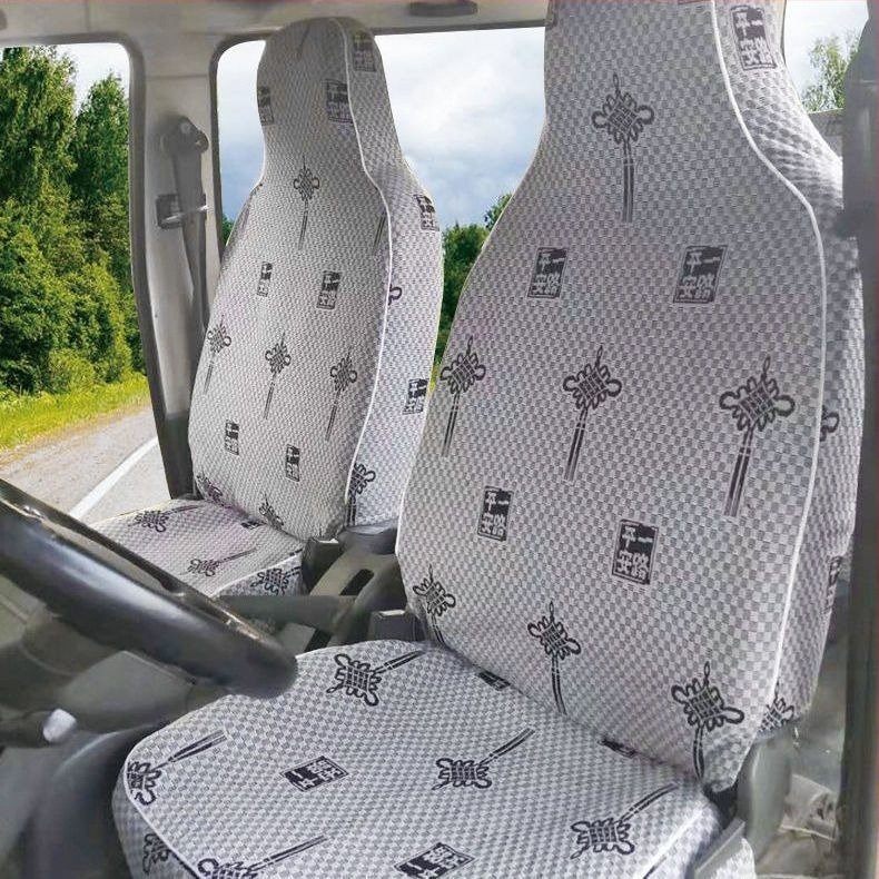 Navlaka za sjedalo za kombi s 7–8 sjedala — sve sezone, ventilacija, rubno šivanje, minimalistički stil, drvena površina