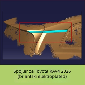 ABS stražnja ukrasna traka za Toyota RAV4 26. generacije, model 93486-EZ00A, automatski mjenjač, mogućnost prilagodbe