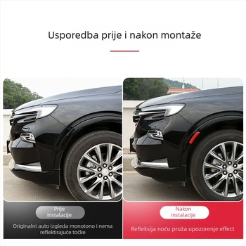 Flash Reflektivna naljepnica za blatnike karoserije, samoljepljiva, uzorak: reflektirajući