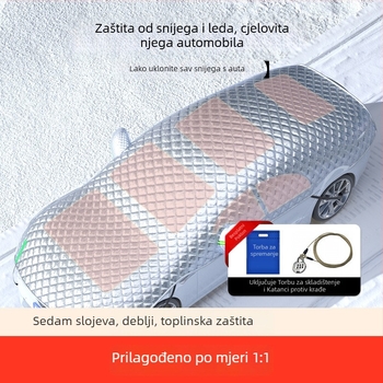 Univerzalni zimski pokrivač za automobil, zaštita prednjeg stakla od mraza, produženi dizajn, minimalistički stil, debeli materijal