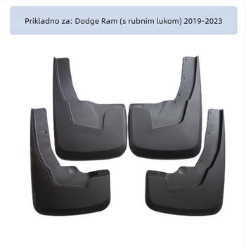 Blatnik za Dodge RAM 2019+ – plast, materijal blatnika: TPE+PP, kompatibilan RAM, mogućnost prilagodbe
