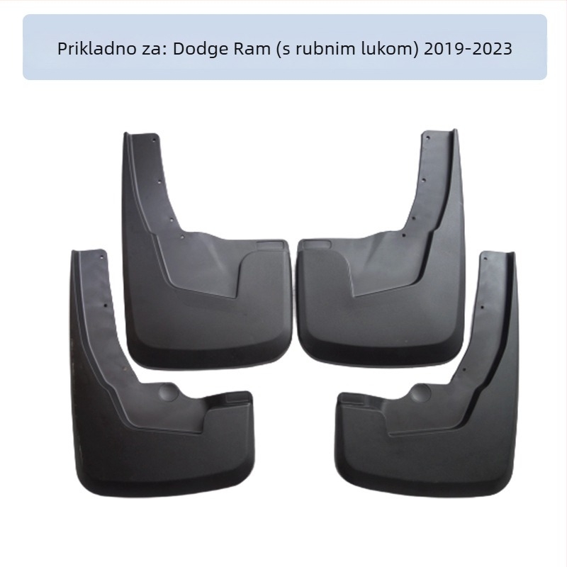 Blatnik za Dodge RAM 2019+ – plast, materijal blatnika: TPE+PP, kompatibilan RAM, mogućnost prilagodbe