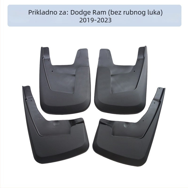 Blatnik za Dodge RAM 2019+ – plast, materijal blatnika: TPE+PP, kompatibilan RAM, mogućnost prilagodbe