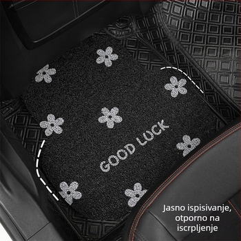 Auto podne prostirke, univerzalna primjena, prostirka vozača, Silk Coil materijal, vodootporne i otporne na prljavštinu (Materijal: Silk Coil; Prilagodba: Universalna; Pozicija: Vozač)