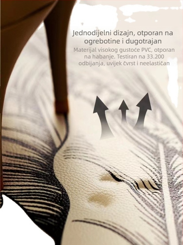 Nordijski ulazni tepih, PVC tkanina, profilirani oblik, pogodna za hodnik, dnevni boravak, radnu sobu, kupaonicu