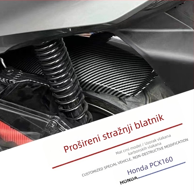 Prošireni blatnik za Honda PCX160/ADV160 — plast, PP blatnik, prilagodba dostupna