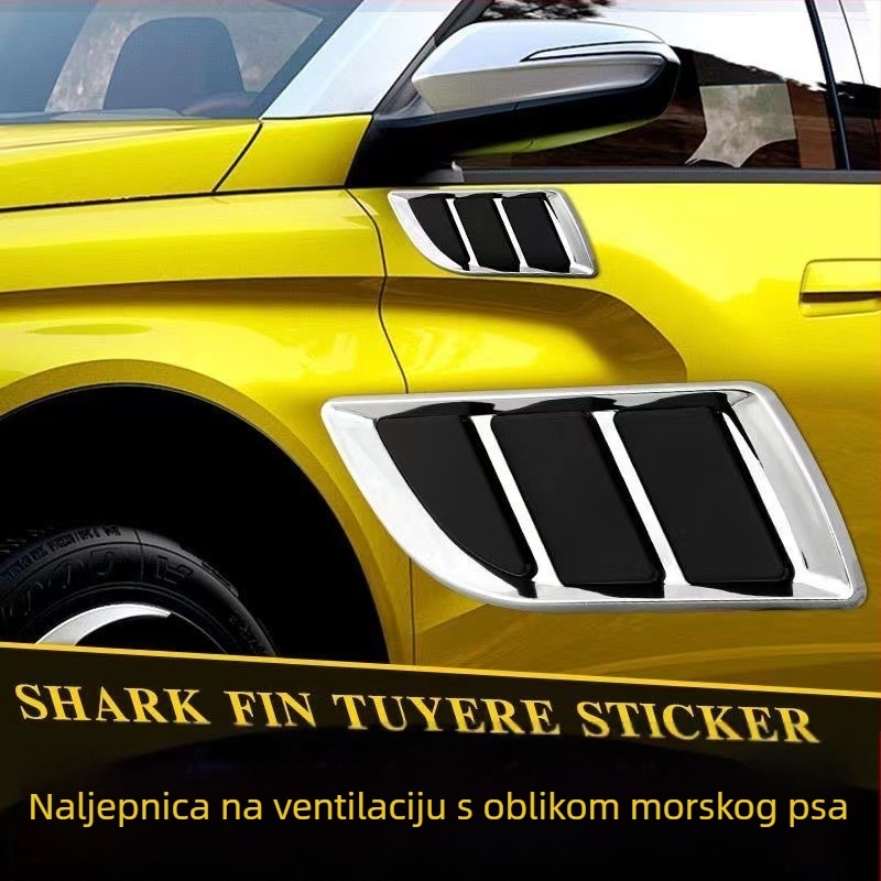 Dekorativni bočni zračni otvor za automobilsku karoseriju, ABS materijal, lijepljenje ljepilom, primjenjivo na karoseriju, brend HDELF