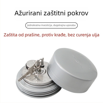 Poklop spremnika goriva kamiona sa zaključavanjem protiv krađe, zaštitni pokrov za prašinu, dizajn s tri kandže, izdržljiv za teška vozila (Materijal: Čelik; Podrijetlo: Henan; Značka: Loud; Kompatibilni modeli: veliki kamion)