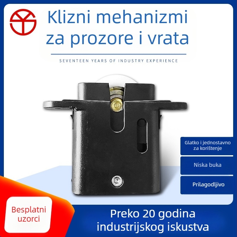Klizne vratne kolutice za ormariće i garderobe, ABS+nylon, model ys-119, moderni minimalistički stil