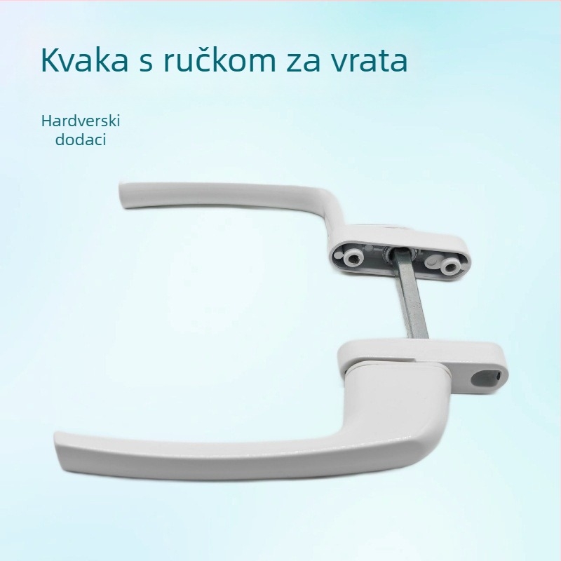 Bijele kvake za vrata i prozore od aluminijske legure sa zaključavanjem, za aluminijsko-plastične okvire prozora – hardverska dodatna oprema