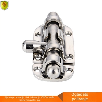 Brava od nehrđajućeg čelika za brodove 110×38 mm, teške konstrukcije, ogledno polirana površina 316/314