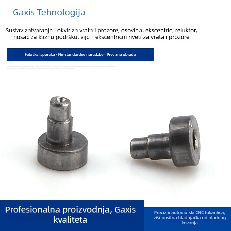 Nerđajući čelični ekscentrični nitovi za prozore i vrata sa šesterokutnom glavom