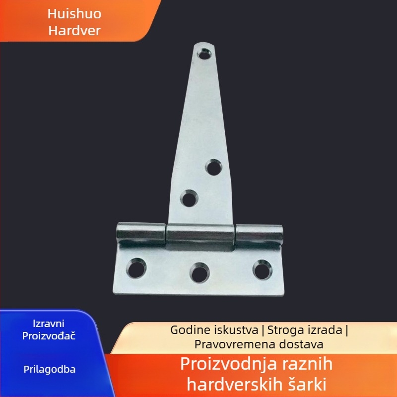 Šarka T-tip s trokutastim ležajem za vrata, prozore i kofer te drvene kutije – Huishuo, moderan jednostavni stil, završna obrada od željeza