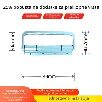 75. serija pribora za sklopne vrata – teški hardver, šarke i kvake s premazom oksidacije