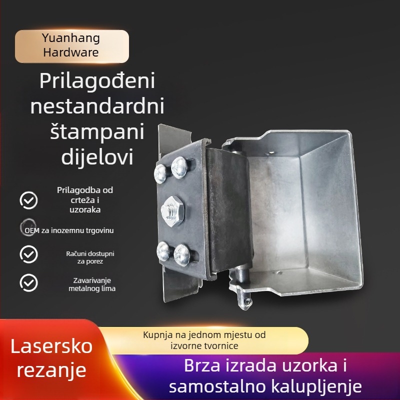 Šarke za vrata i prozore — obične debele šarke, materijal Q235 karbonska čelična, površinska obrada galvanizirana, moderni minimalistički stil, brend Far Sailing