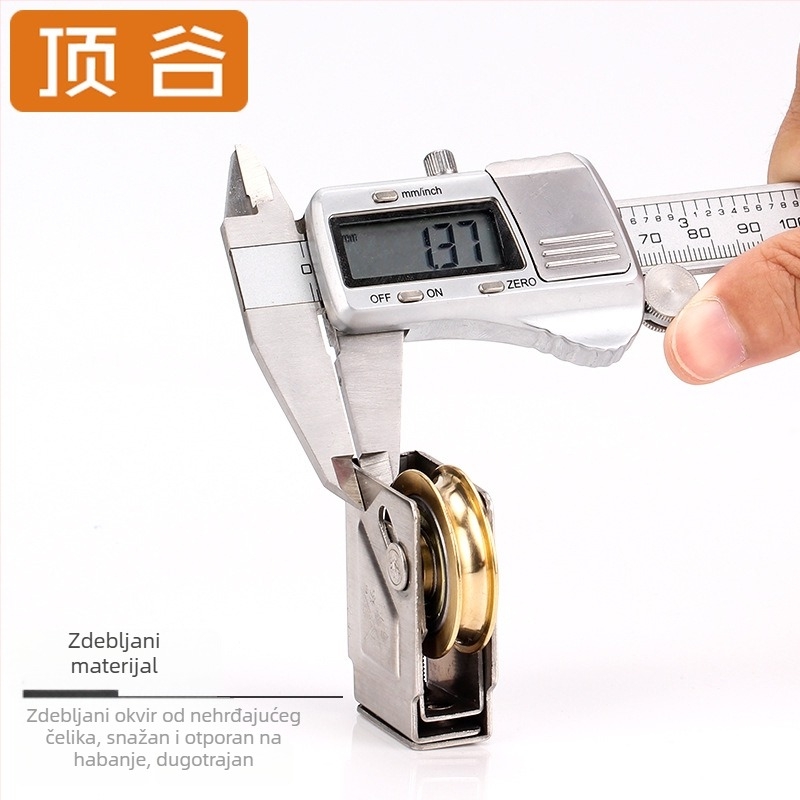 Top valley klizni roller za vrata i prozore, model 1j3c08-73, materijal nehrđajući čelik, stil moderni minimalistički