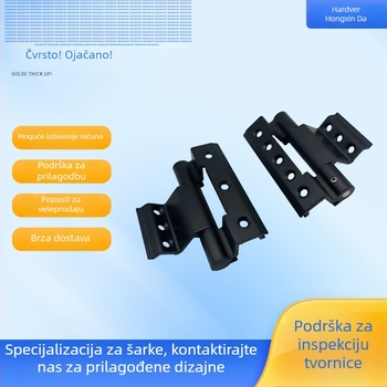 Aluminijska legura s termičkim prekidom – trodjelni zglob za vrata i prozore, europski standard, 57A2