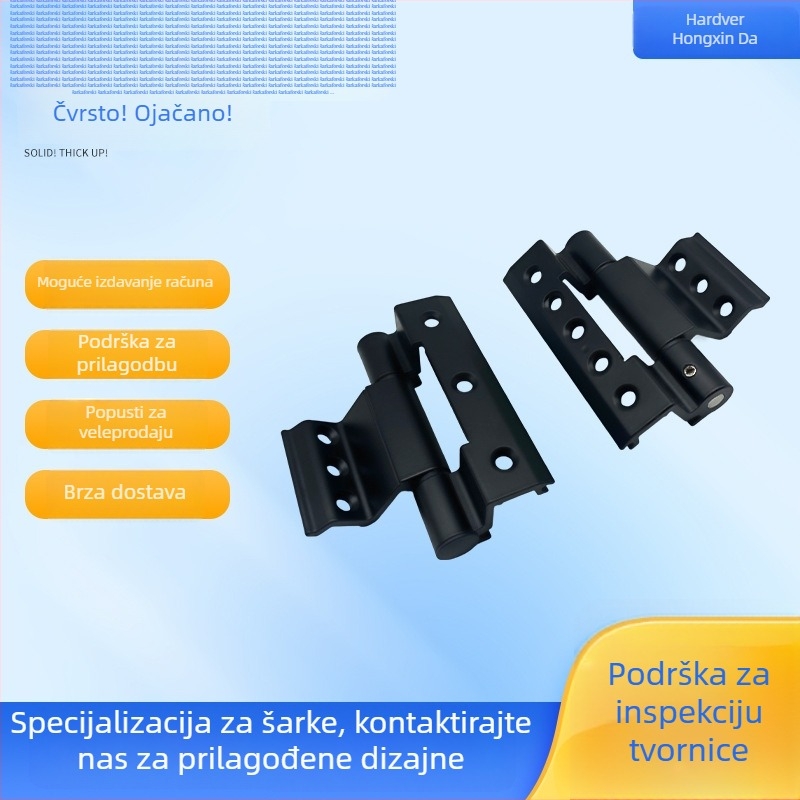 Aluminijska legura s termičkim prekidom – trodjelni zglob za vrata i prozore, europski standard, 57A2