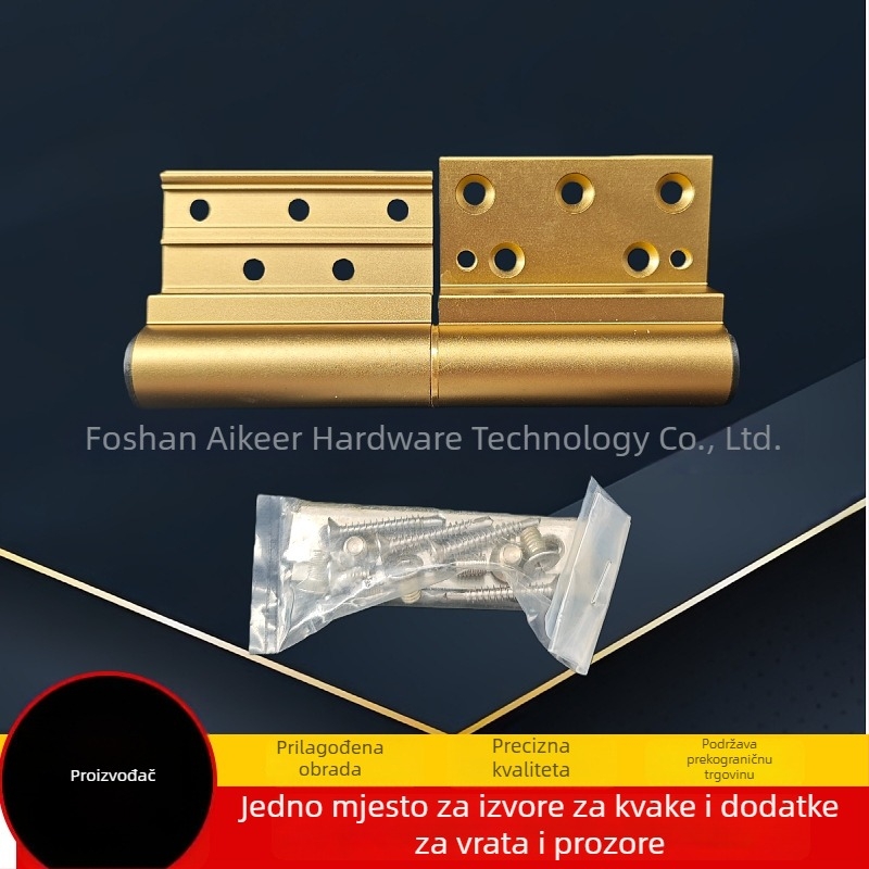 Aikeler šarke za vrata i prozore od aluminijske legure sa ležajevima, 23 mm široke utore