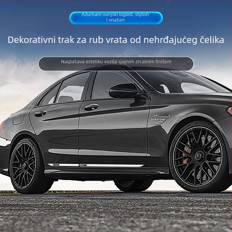 PVC zaštitna traka za vrata automobila, bočni dekorativni trak i dekor za prag, zaštita od ogrebotina