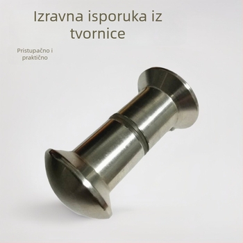 B8001 Staklena ručka za vrata, 304 nehrđajući čelik, ručka u obliku gljive, Chengxin Hardware