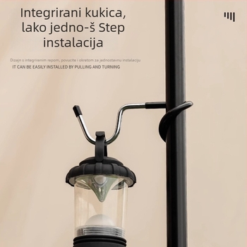 Kuka od nehrđajućeg čelika, jednostruki dizajn, moderan izgled, nosivost 3–5 kg.