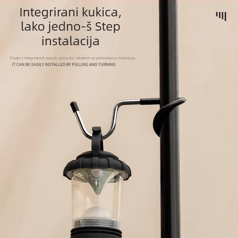 Kuka od nehrđajućeg čelika, jednostruki dizajn, moderan izgled, nosivost 3–5 kg.