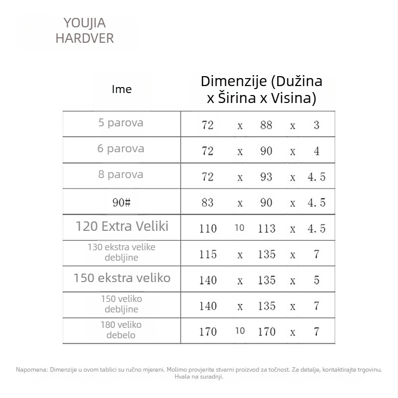 Otpusna/podizna panta za vrata i prozore, šest simetričnih otvora, željezo, površinska obrada uljem protiv korozije, moderan minimalistički stil