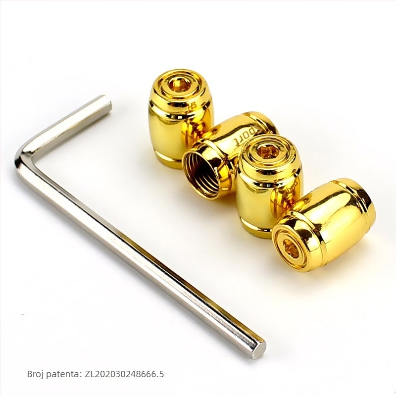 Kapa ventila bezdušnih guma – bakrena legura, navojno ugradnja, obična jezgra, skrivena zaštita od krađe