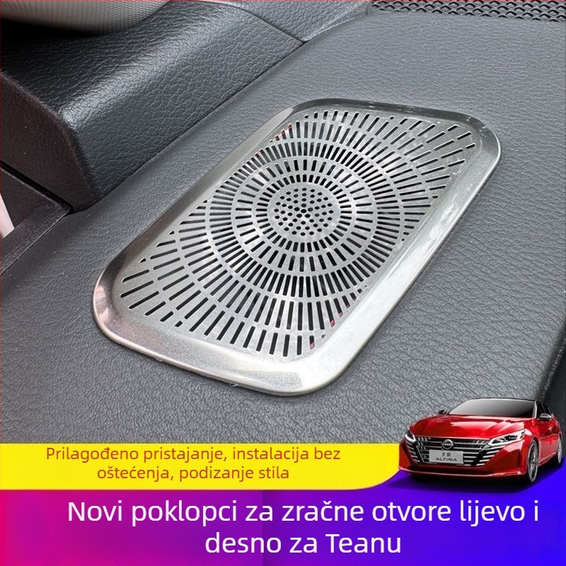 Zaštitni poklopi otvora ventilacije na instrument ploči Teane sedme generacije, lijevi i desni, naljepnice za zvučnike, dijelovi za unutarnje preinake automobila
