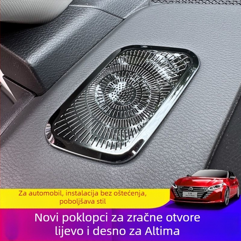 Zaštitni poklopi otvora ventilacije na instrument ploči Teane sedme generacije, lijevi i desni, naljepnice za zvučnike, dijelovi za unutarnje preinake automobila