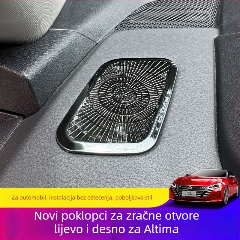 Zaštitni poklopi otvora ventilacije na instrument ploči Teane sedme generacije, lijevi i desni, naljepnice za zvučnike, dijelovi za unutarnje preinake automobila