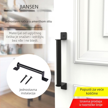 Jenson kvaka za vrata od karbonskog čelika, s plastifikiranim premazom, za vrata i prozore