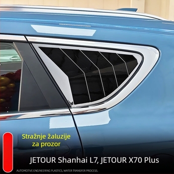 Little le wang ABS stražnje rolete za stražnje staklo i stražnji trokutasti ukras za Jietu Shanhai L7 i Jietu X70 Plus – dekorativna zaštita