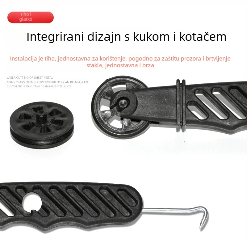 Aktuator za vrata i prozore od aluminijske legure — mrežna kolica, ležaj s utorom