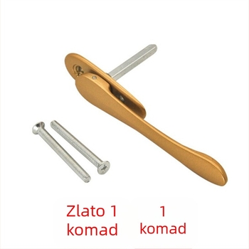 Skrivena plosnata ručka za prozor s dijamantnom mrežom — cinkovog legura, premaz u spreju, za aluminijska vrata i prozore, moderan i jednostavan stil, Ricky