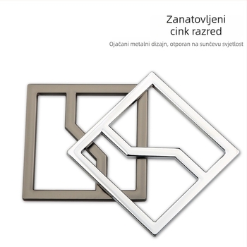 Naljepnice za karoseriju automobila | Metalni 3D elektroplakirani logo za bočno trokutasto staklo; Materijal: 3D stereo naljepnice; Uzorak: Brand LOGO; Ugradnja: ljepilo