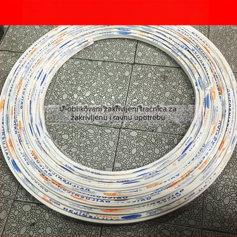 Zakrivljena tračnica za zavjese s vanjskim slojem od nano plastike i čeličnim jezgrom, Nano Soft Steel Bending Rail, pribor za montažu s ležajem i brtvenim dijelom, pogodna za sve vrste zavjesa