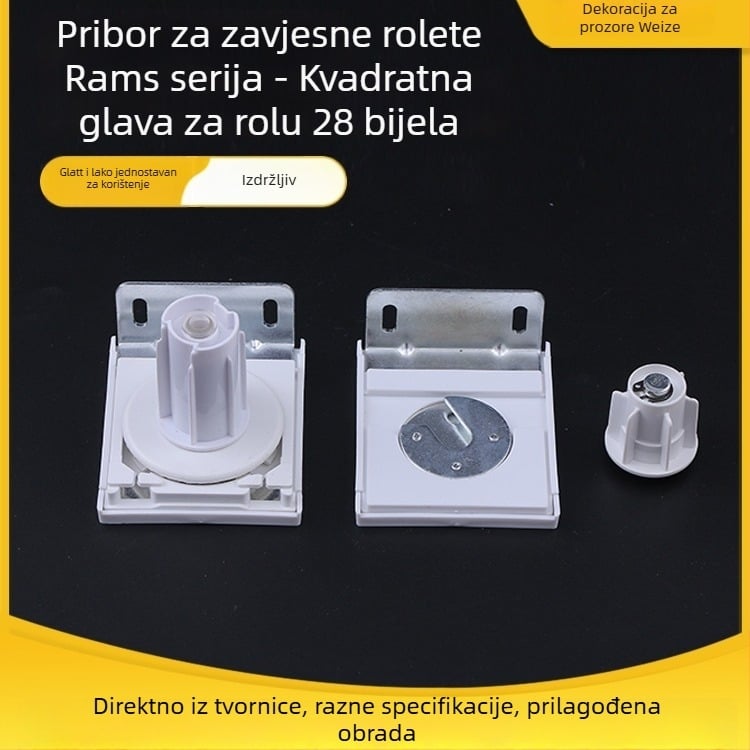 Dodatna oprema za rolo zavjese Rams Series glava rolo zavjese, model Shangri-La, materijali: PP/PC/PA/POM/GPPS/HDPE, Wieser
