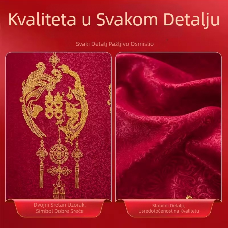 Izšivena poliester zavjesa za prozor, za vjenčanje/novi dom, blokiranje svjetla 70–90%, moderni minimalistički stil, usluga instalacije dostupna
