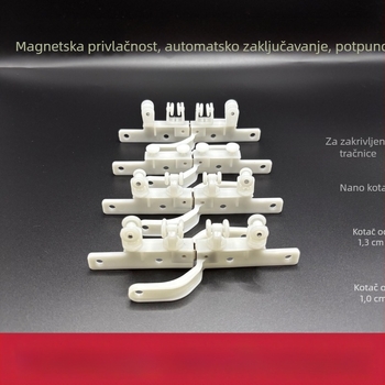 Automatski zatvarač zavjese s magnetskim dodirom i kotačićem – zaštita od propuštanja svjetla, moderni minimalistički stil, plastika