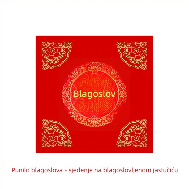 Svadbena jastučica za stolicu od kristalnog velūra – dekor svadbene sobe